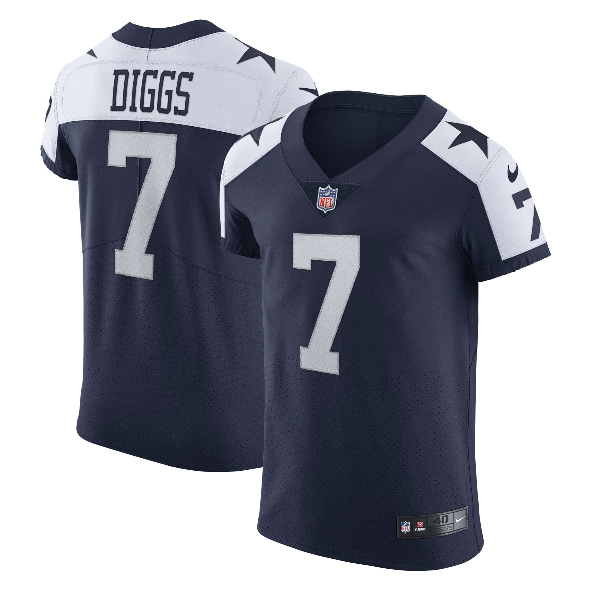 Trevon Diggs Dallas Cowboys Nike Alternate Vapor Elite Jersey   Navy