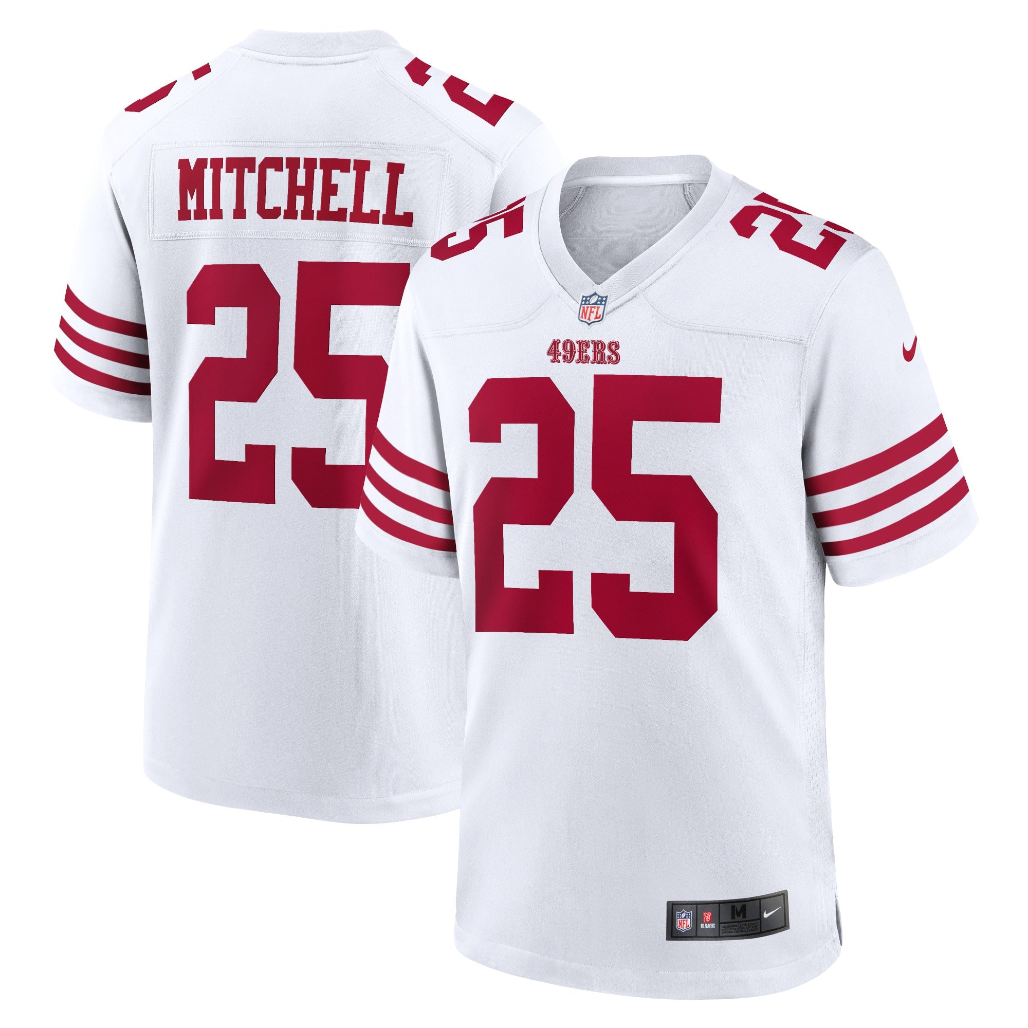 Elijah Mitchell San Francisco 49ers Nike Player Game Jersey   White