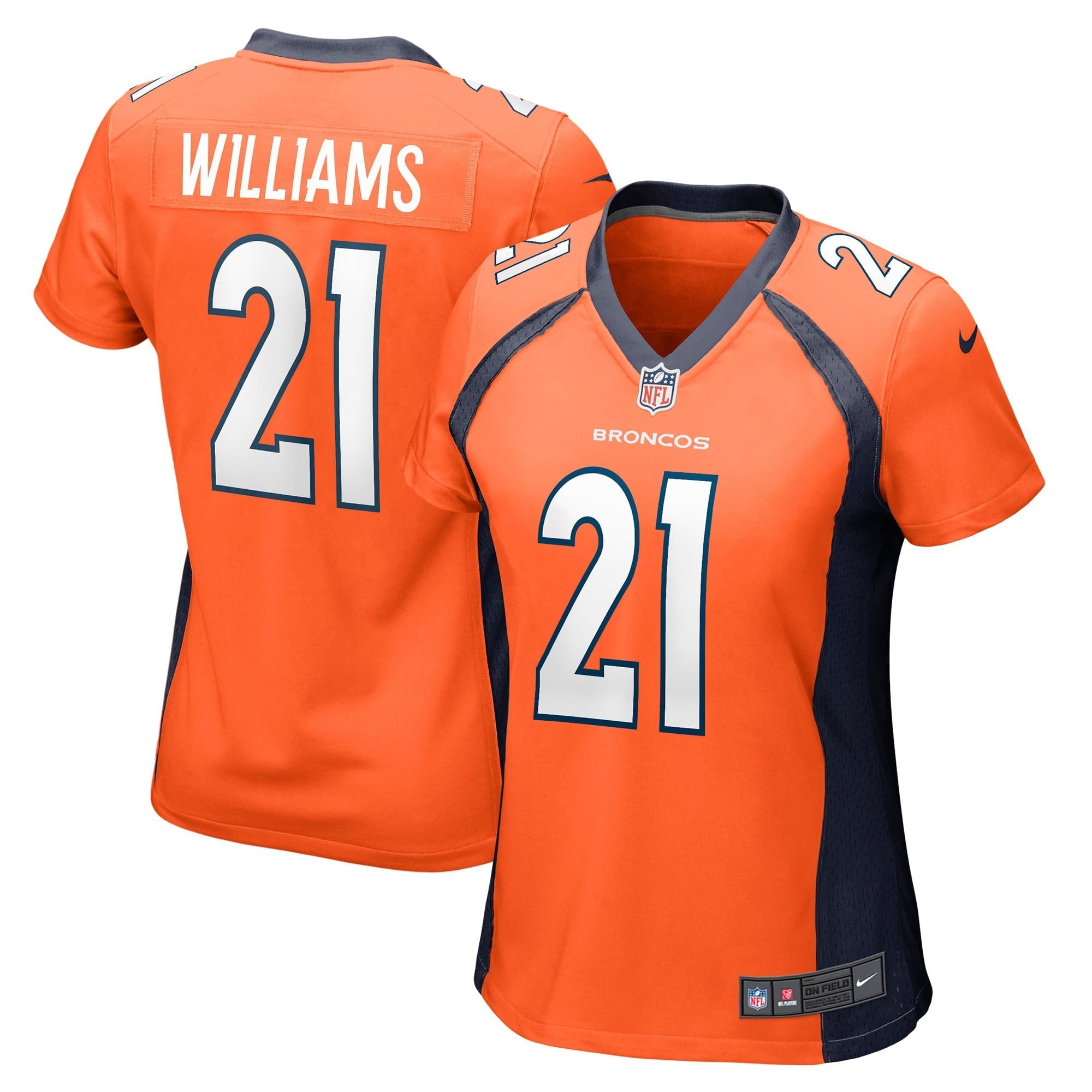 Women s Nike K Waun Williams Orange Denver Broncos Game Jersey