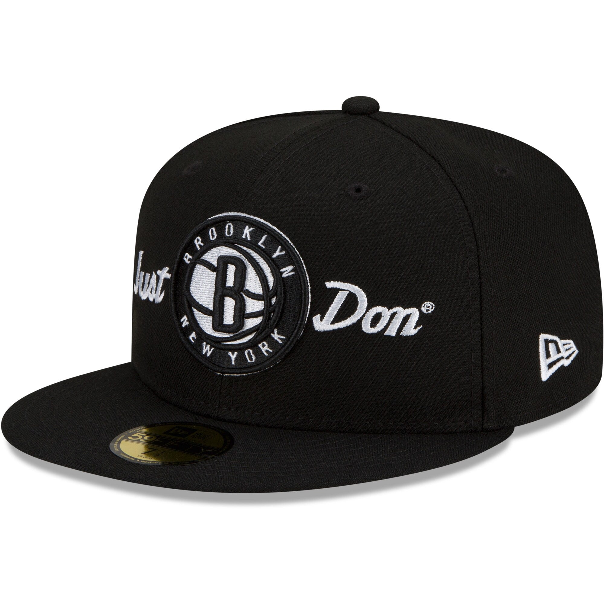 Brooklyn Nets New Era x Just Don 59FIFTY Fitted Hat - Black