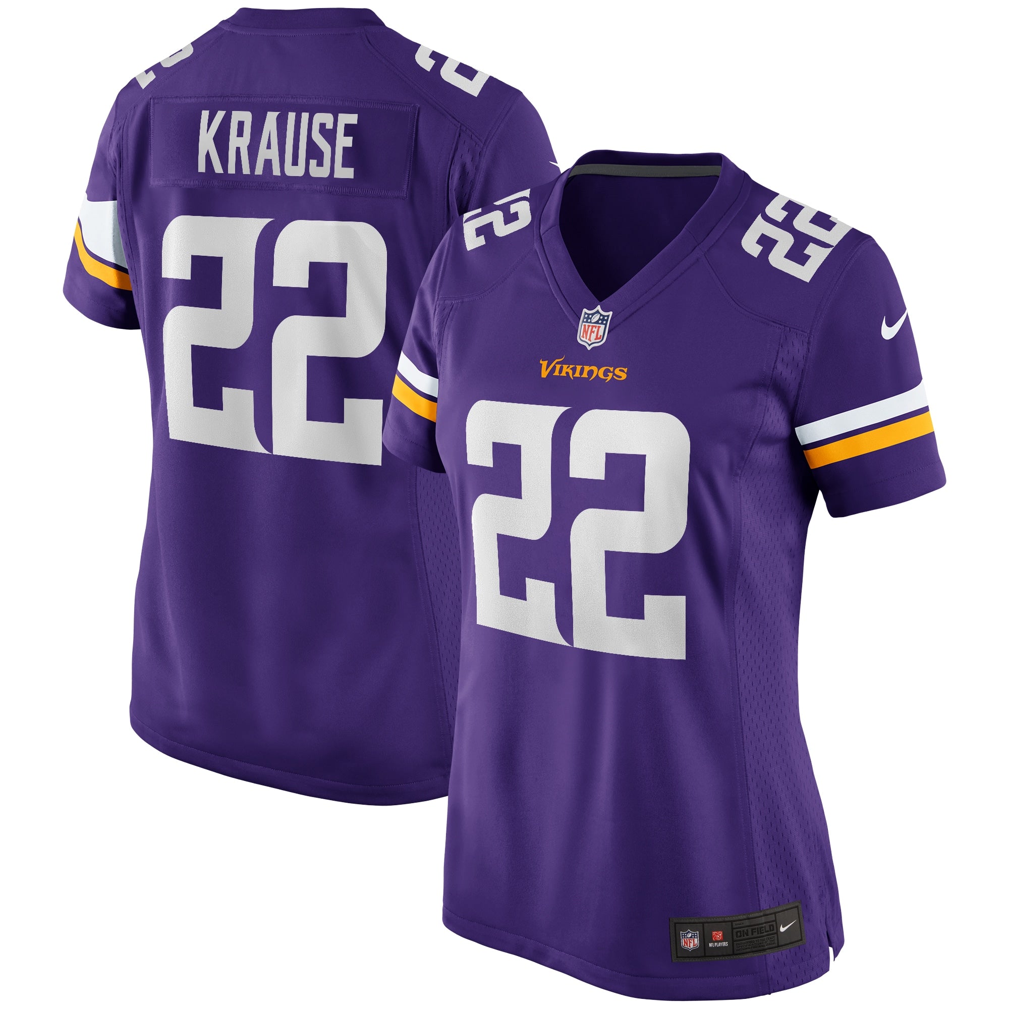 Paul Krause Minnesota Vikings Nike Women s Game Retired Player Jersey   Purple