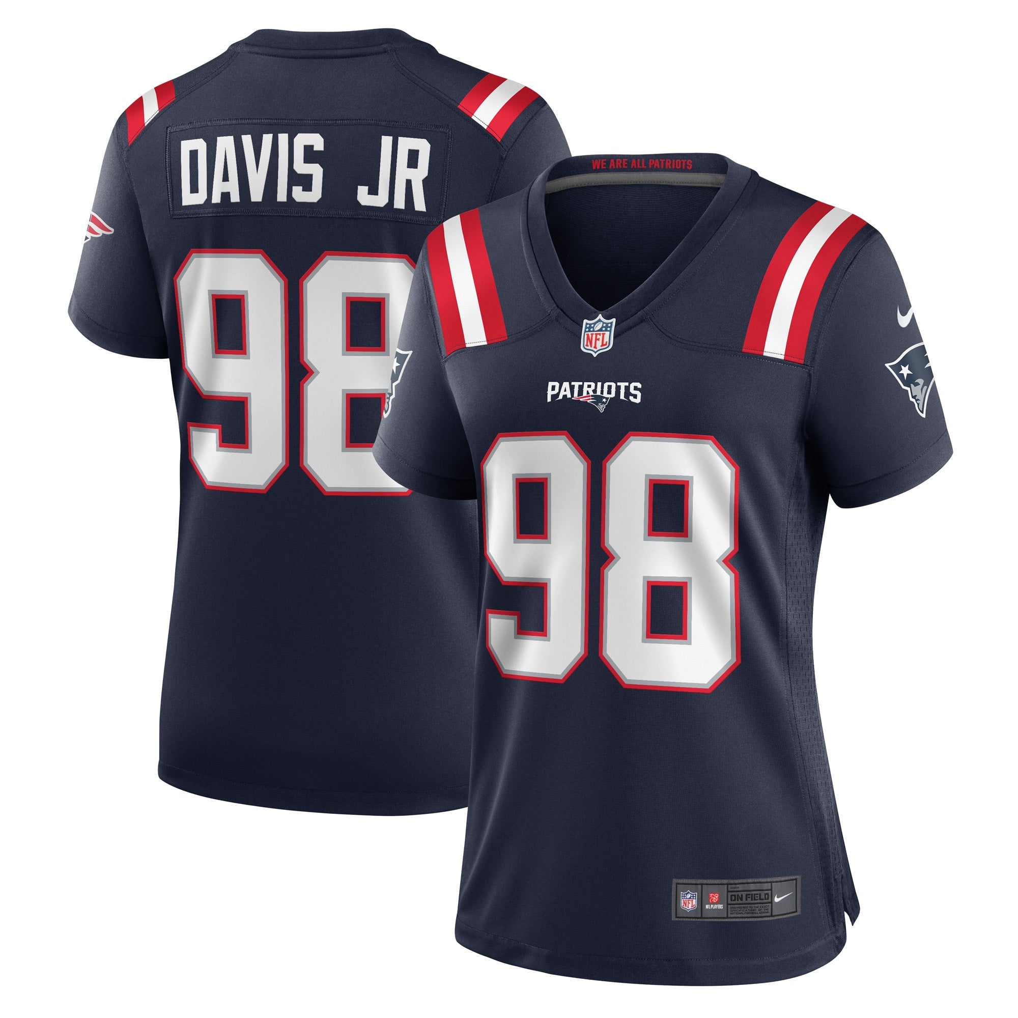 Carl Davis Jr. New England Patriots Nike Women s Game Player Jersey   Navy