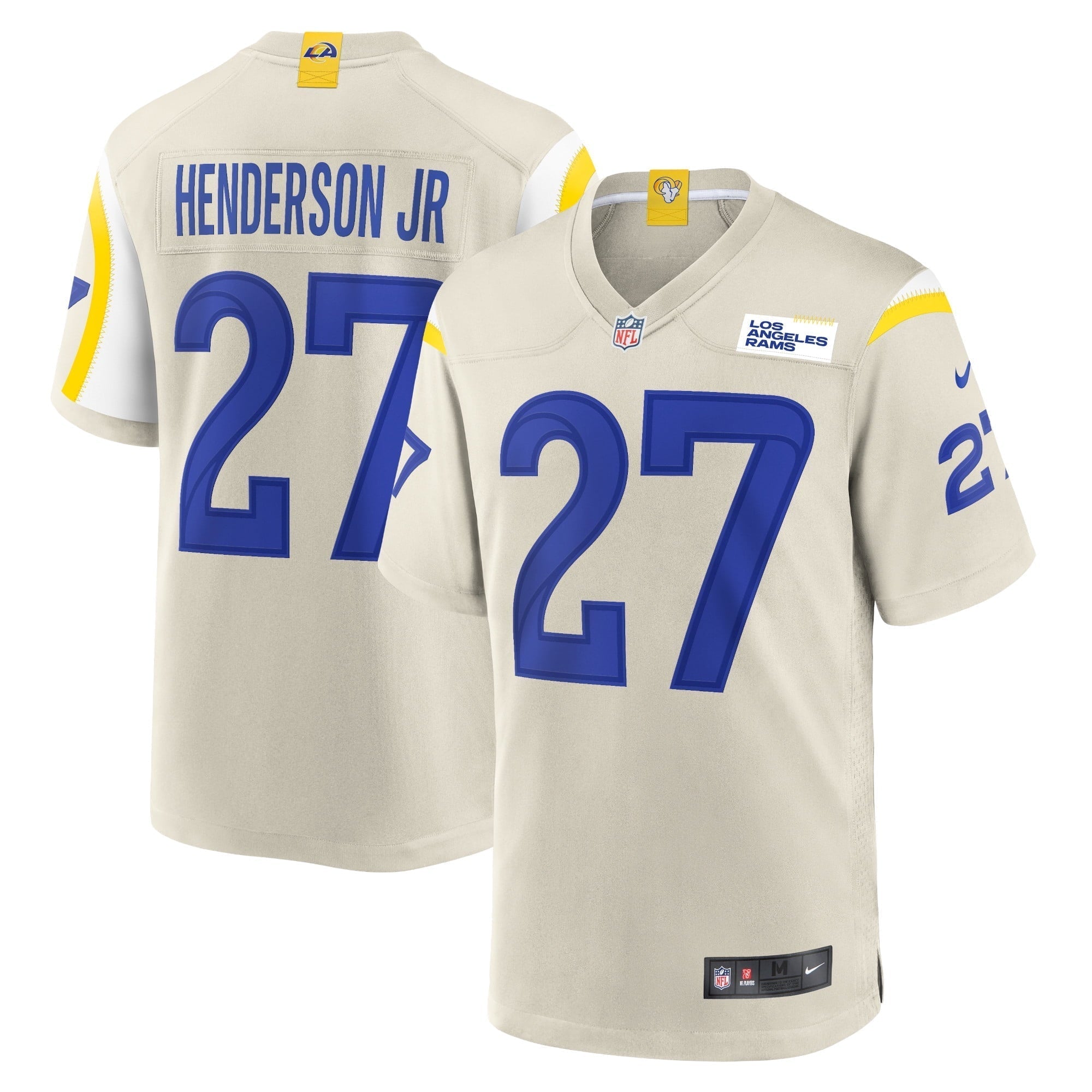 Men s Nike Darrell Henderson Jr. Bone Los Angeles Rams Player Game Jersey