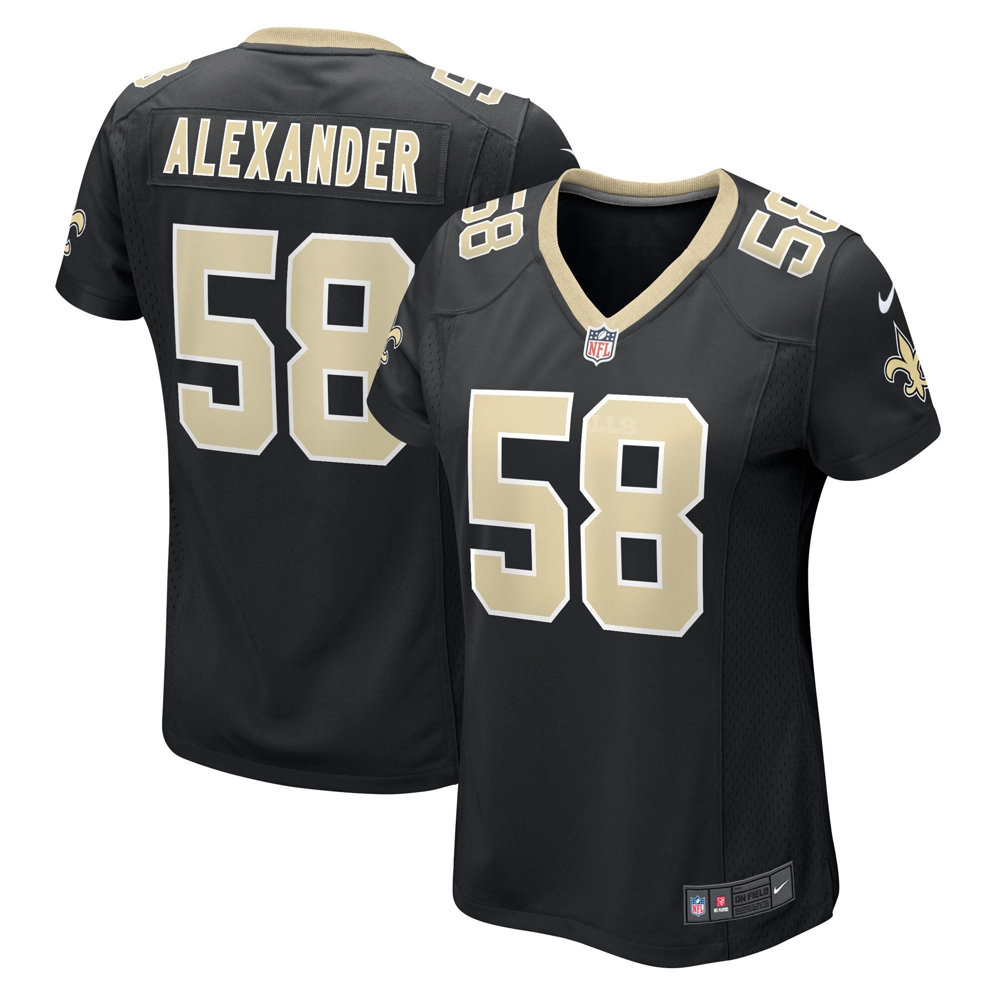 Kwon Alexander New Orleans Saints Nike Women s Game Jersey   Black