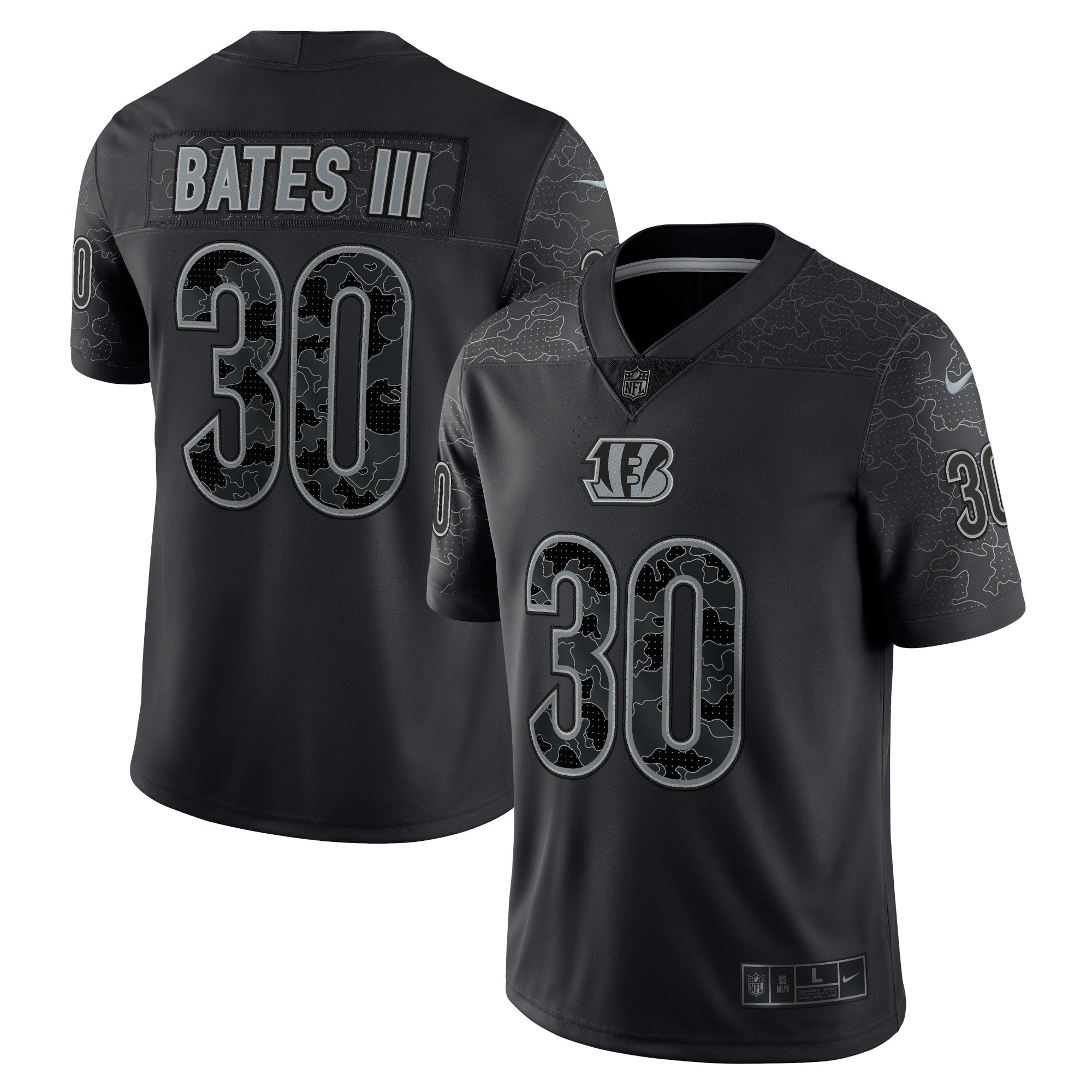 Jessie Bates III Cincinnati Bengals Nike RFLCTV Limited Jersey   Black