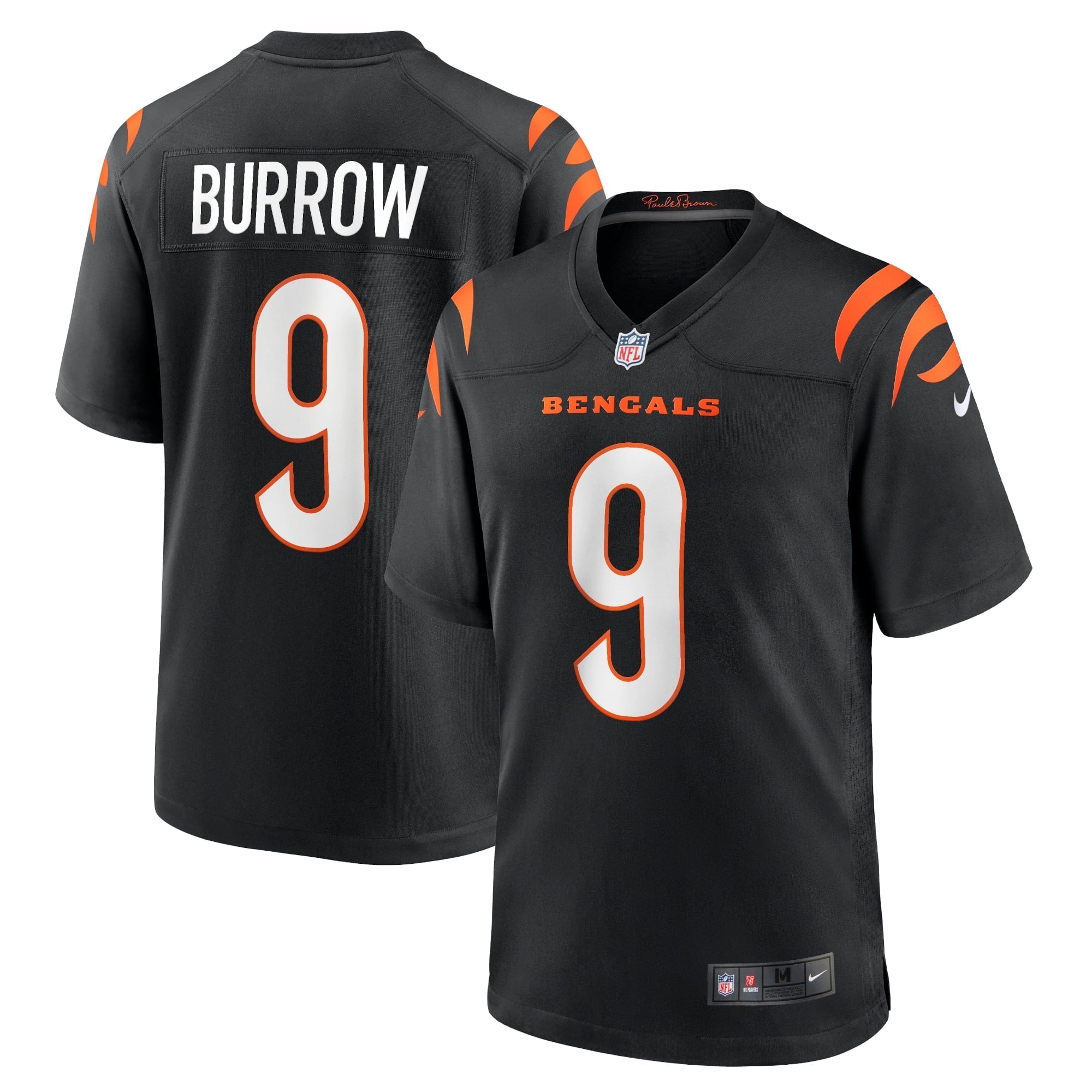 Men s Nike Joe Burrow Black Cincinnati Bengals Game Jersey