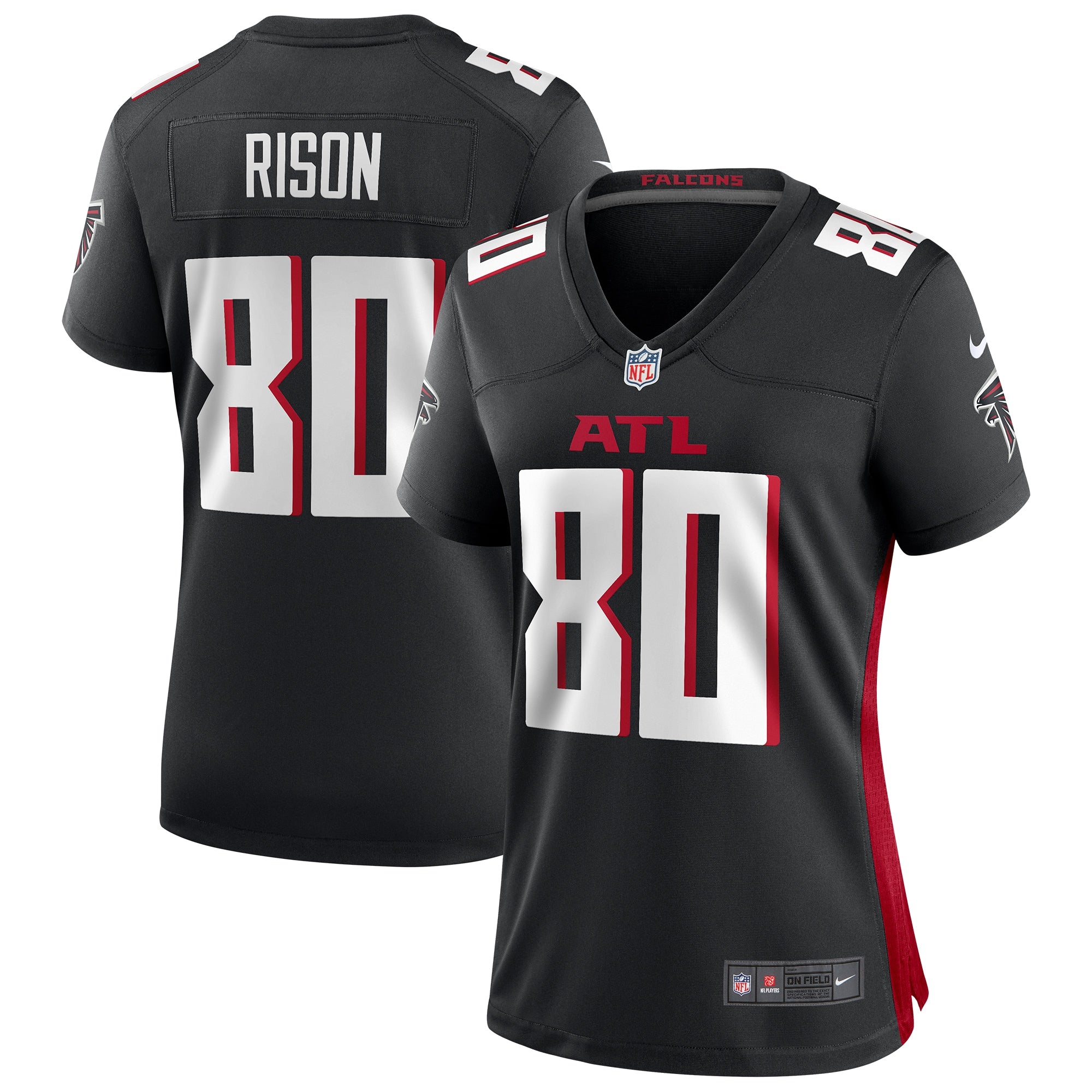 Andre Rison Atlanta Falcons Nike Women s Game Retired Player Jersey   Black