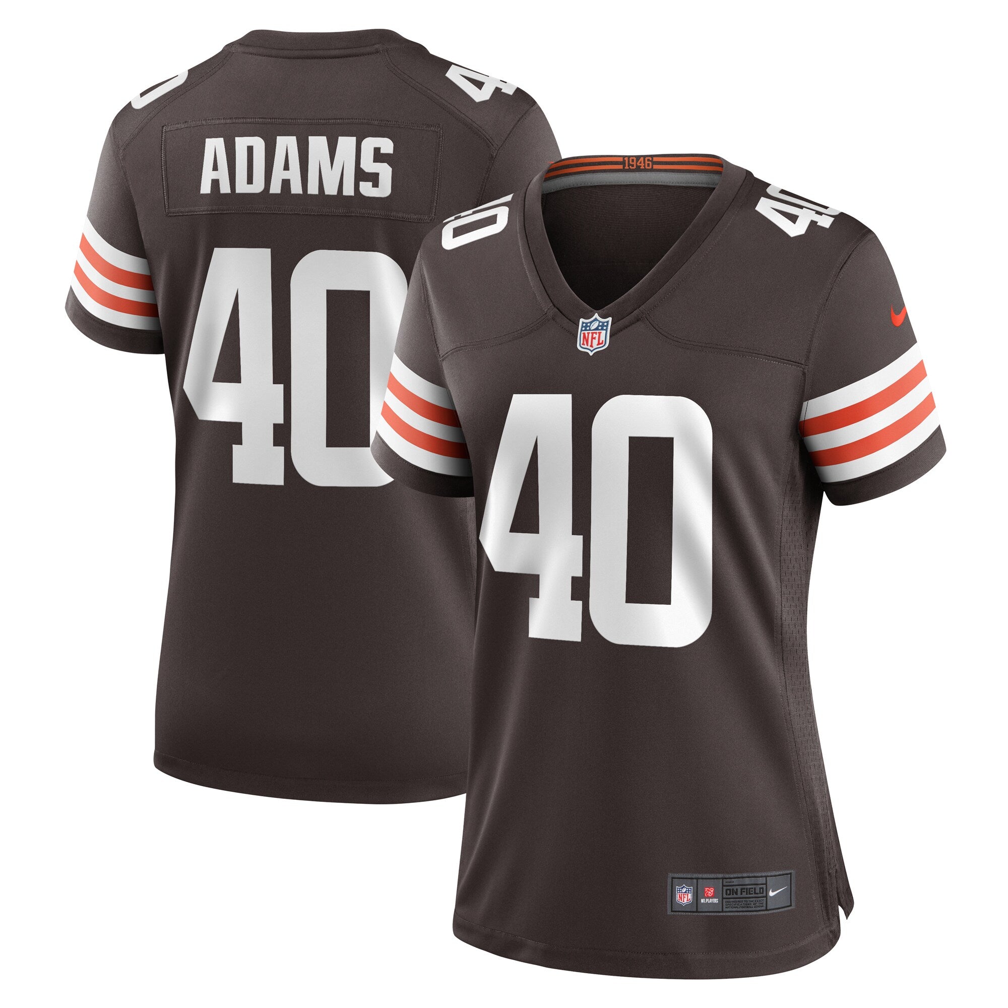 Matthew Adams Cleveland Browns Nike Women s Team Game Jersey    Brown