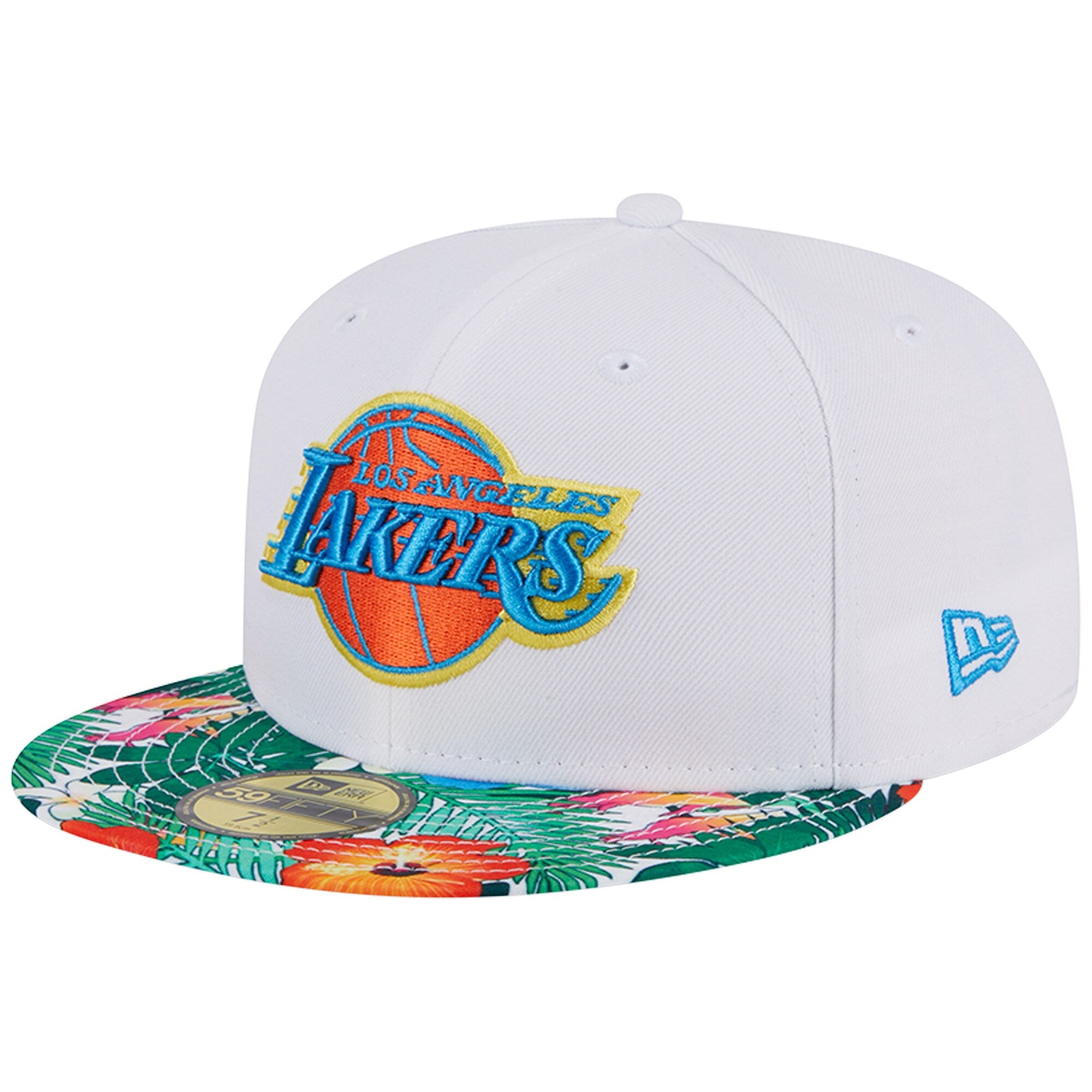 Los Angeles Lakers New Era 59FIFTY Fitted Hat - White