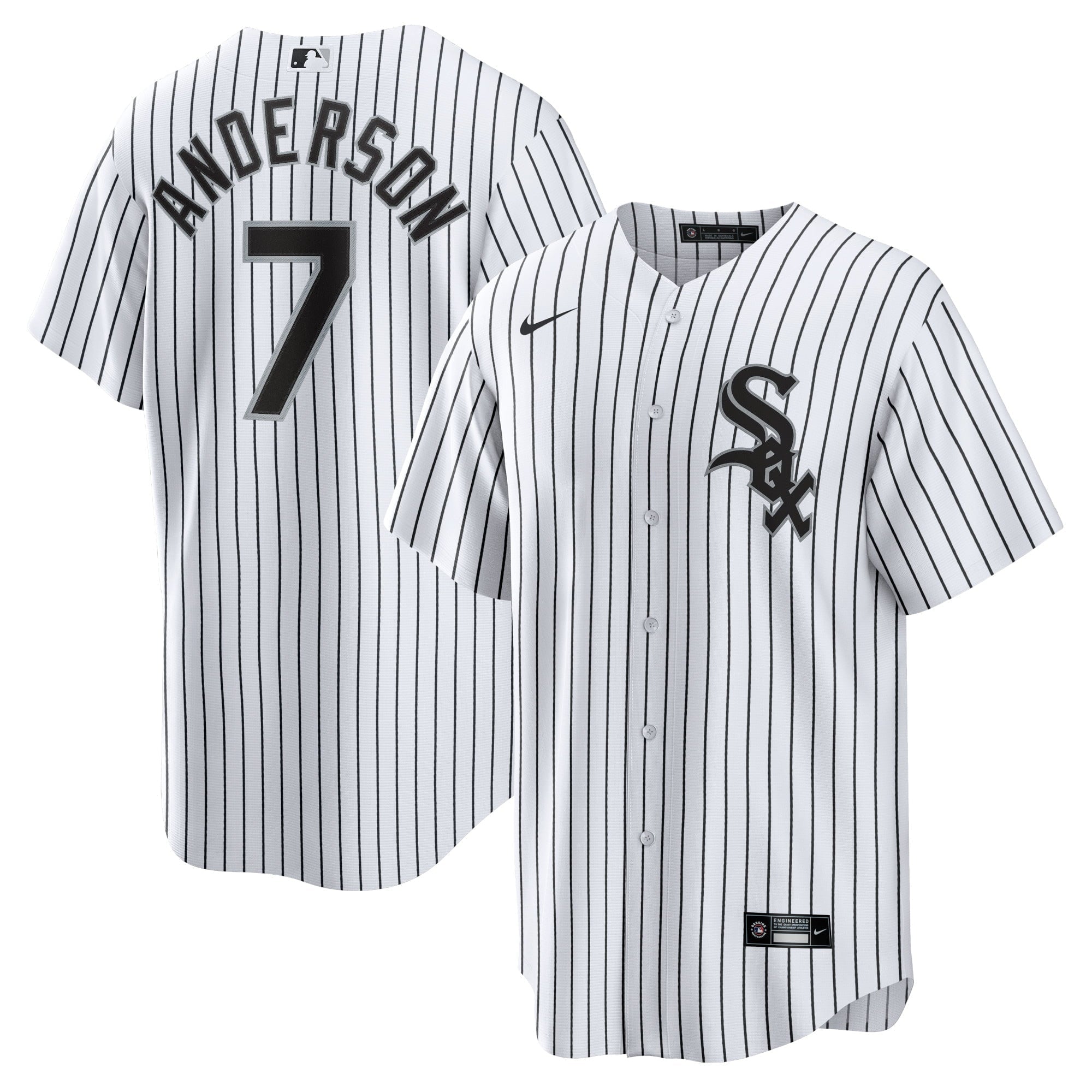 Men's Nike Tim Anderson White/Black Chicago White Sox Home Replica Player Jersey
