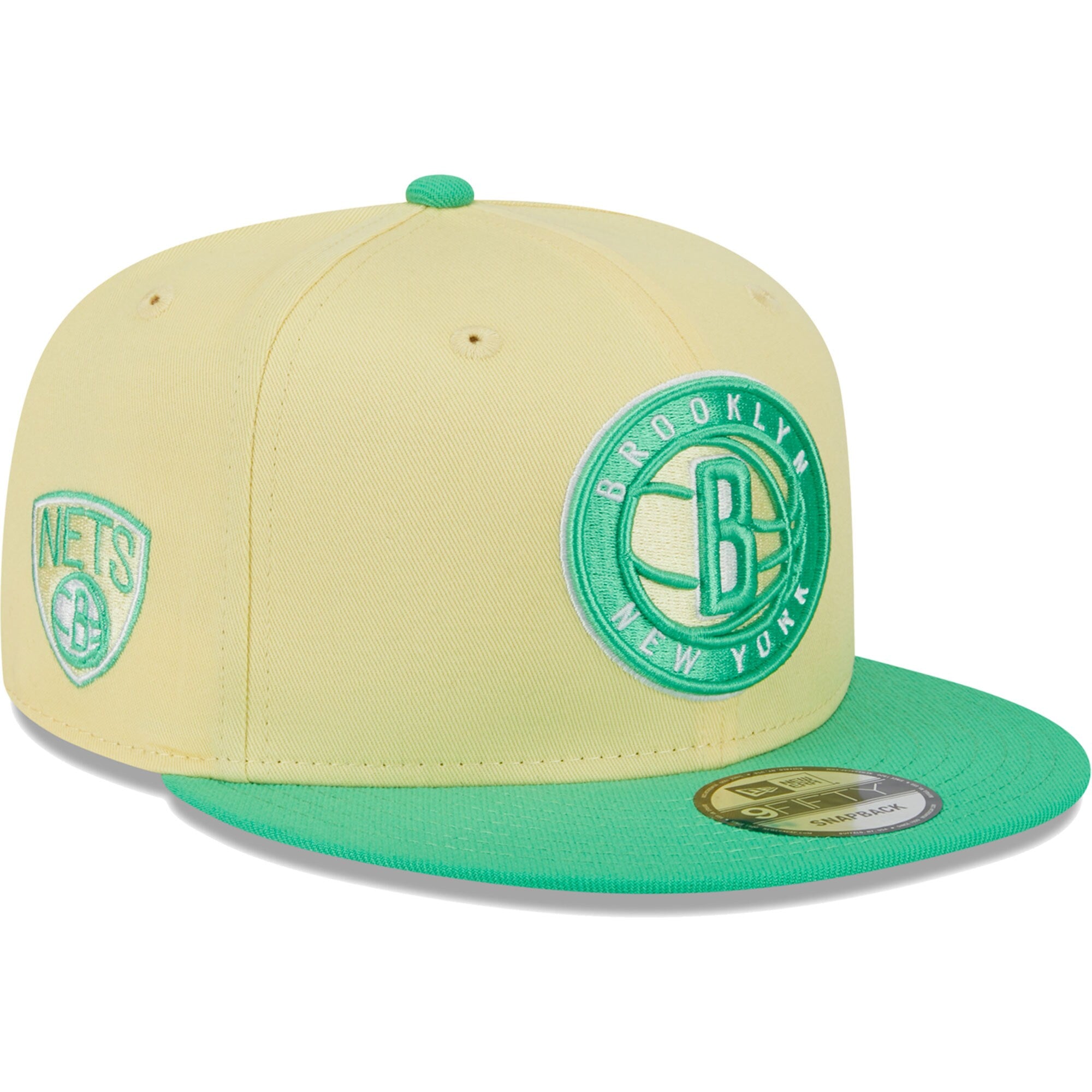 Brooklyn Nets New Era 9FIFTY Hat - Yellow/Green