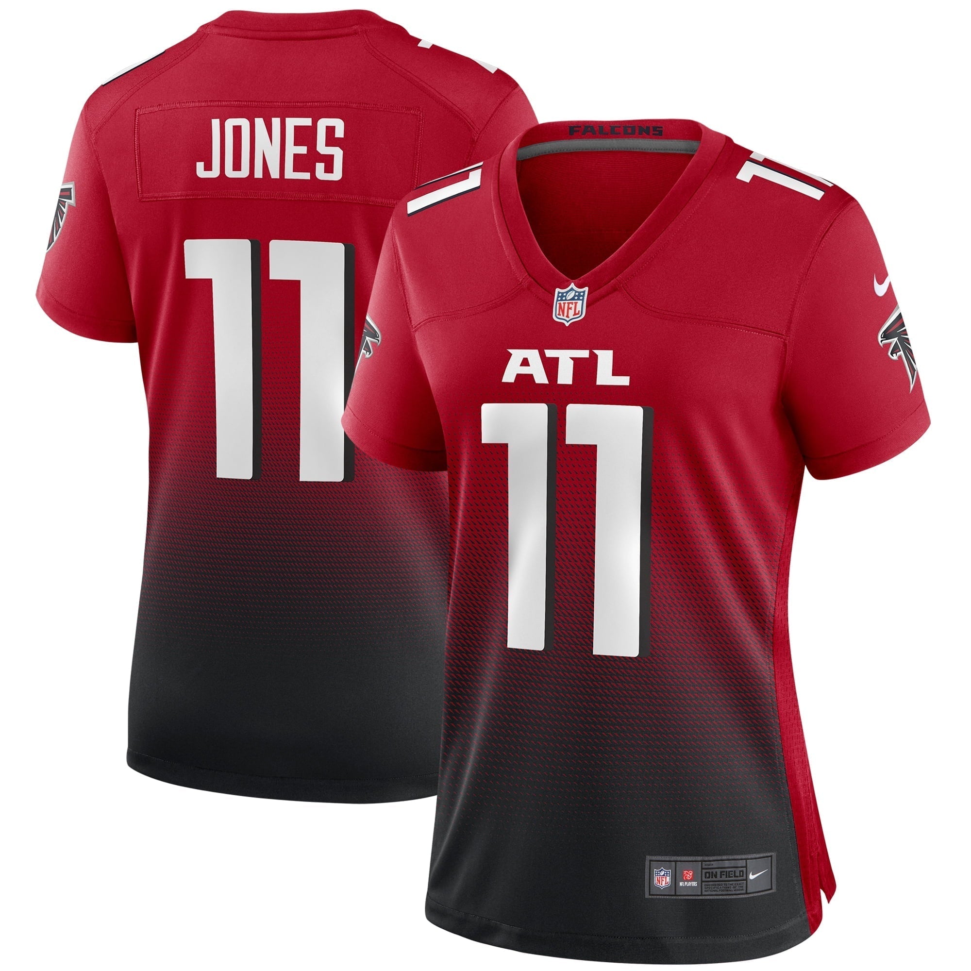 Women s Nike Julio Jones Red Atlanta Falcons 2nd Alternate Game Jersey