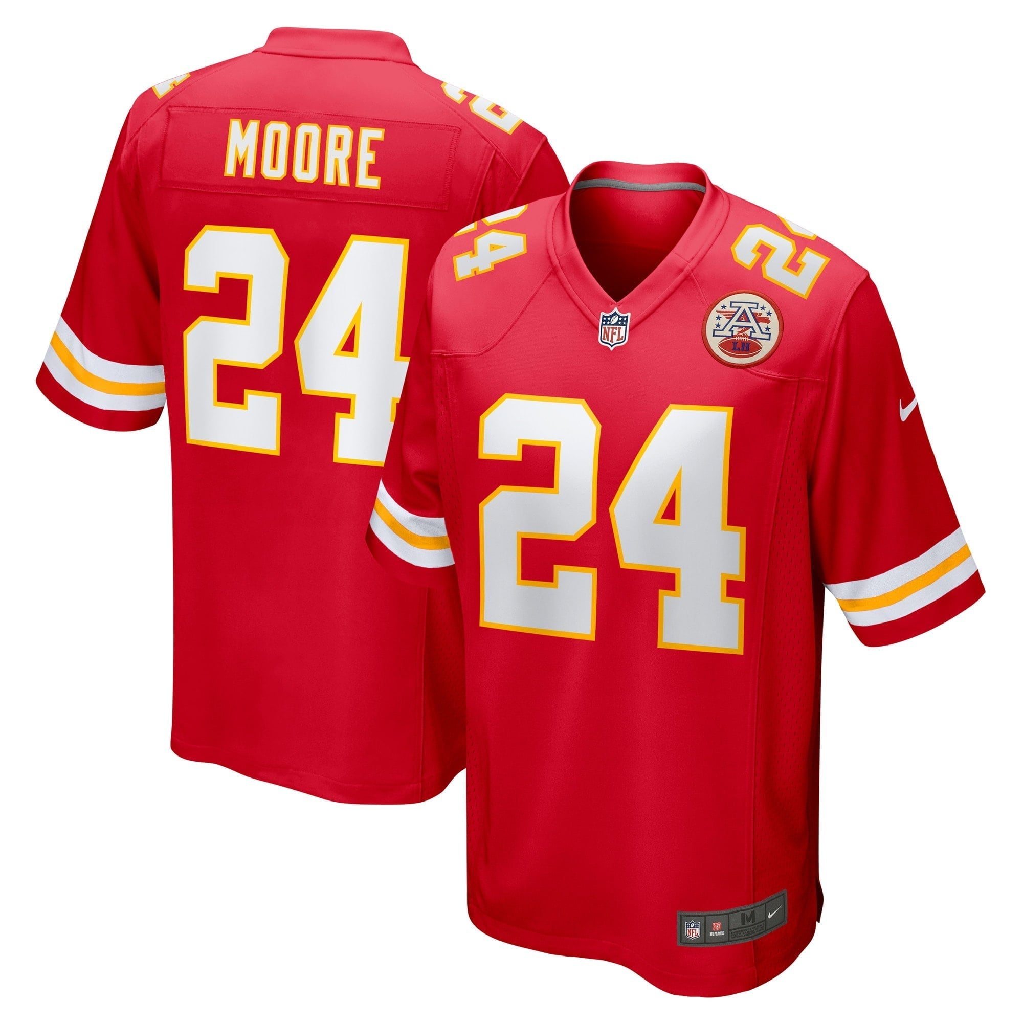 Men s Nike Skyy Moore Red Kansas City Chiefs Game Player Jersey