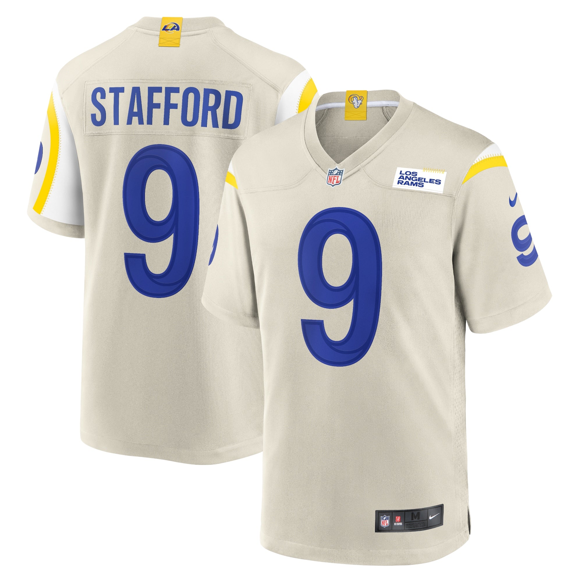 Matthew Stafford Los Angeles Rams Nike Player Game Jersey   Bone