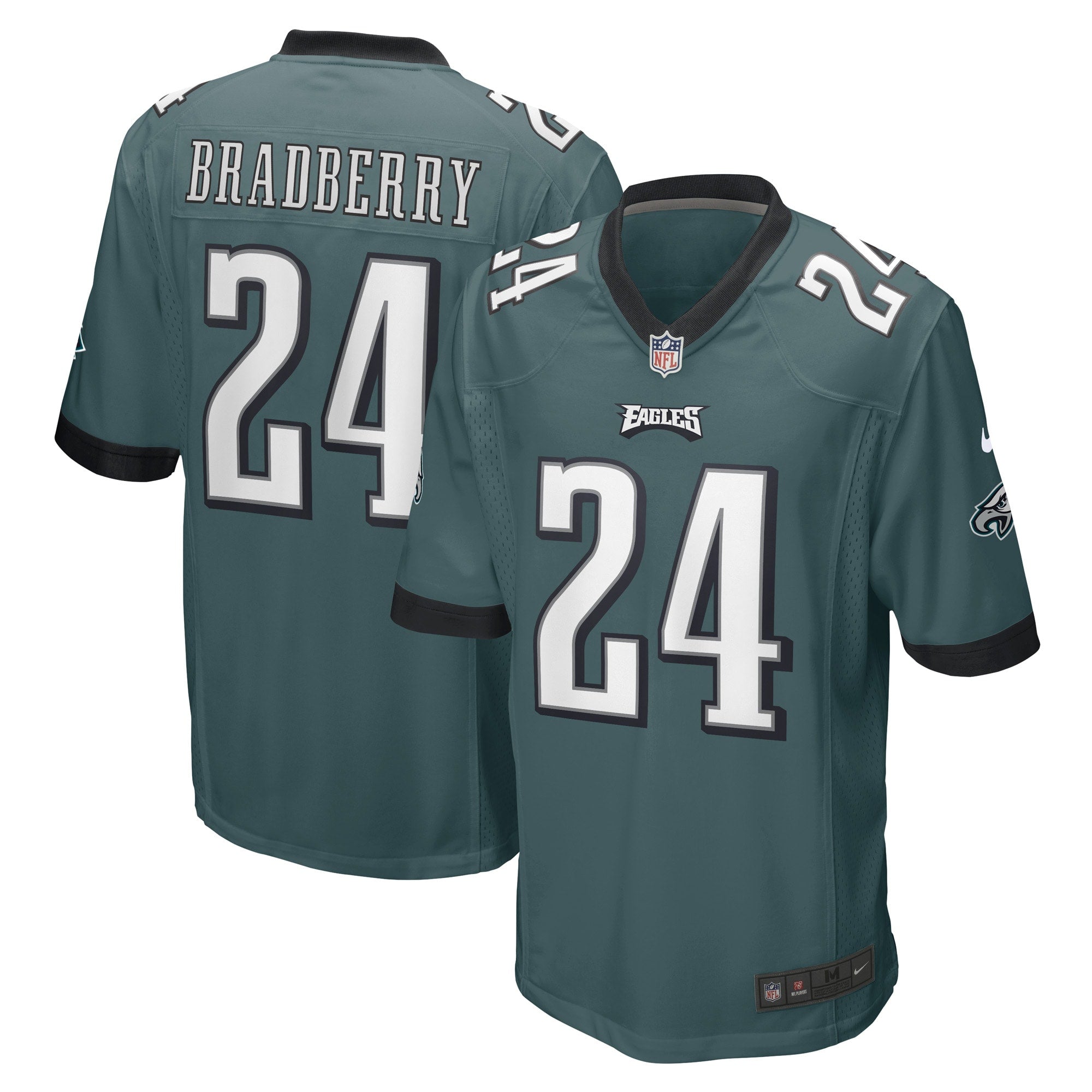 James Bradberry Philadelphia Eagles Nike Game Player Jersey   Midnight Green