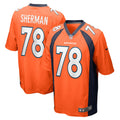 William Sherman Denver Broncos Nike Team Game Jersey    Orange