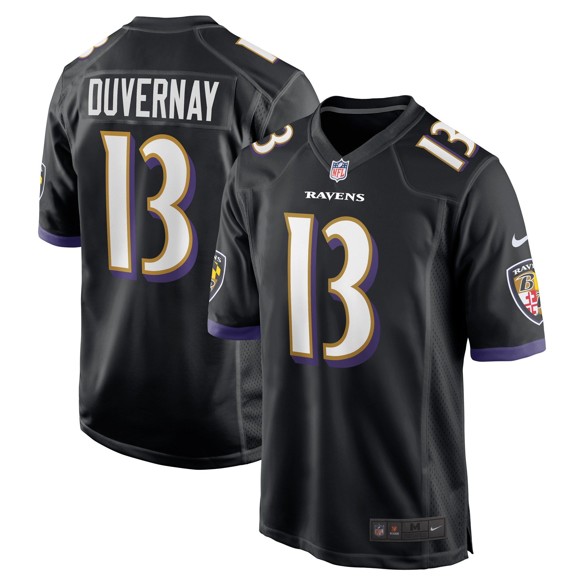 Devin Duvernay Baltimore Ravens Nike Game Player Jersey   Black