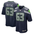 Men s Nike Austin Blythe College Navy Seattle Seahawks Game Jersey