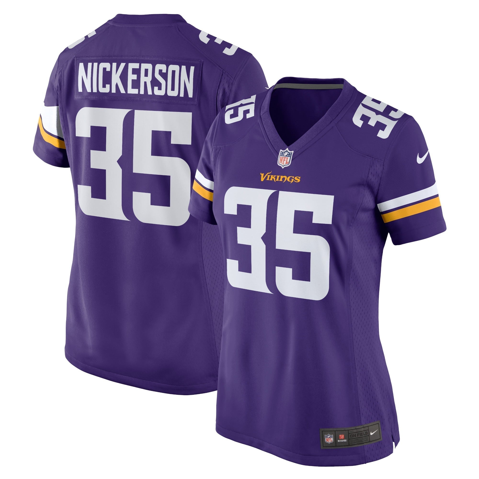 Women s Nike Parry Nickerson Purple Minnesota Vikings Home Game Player Jersey