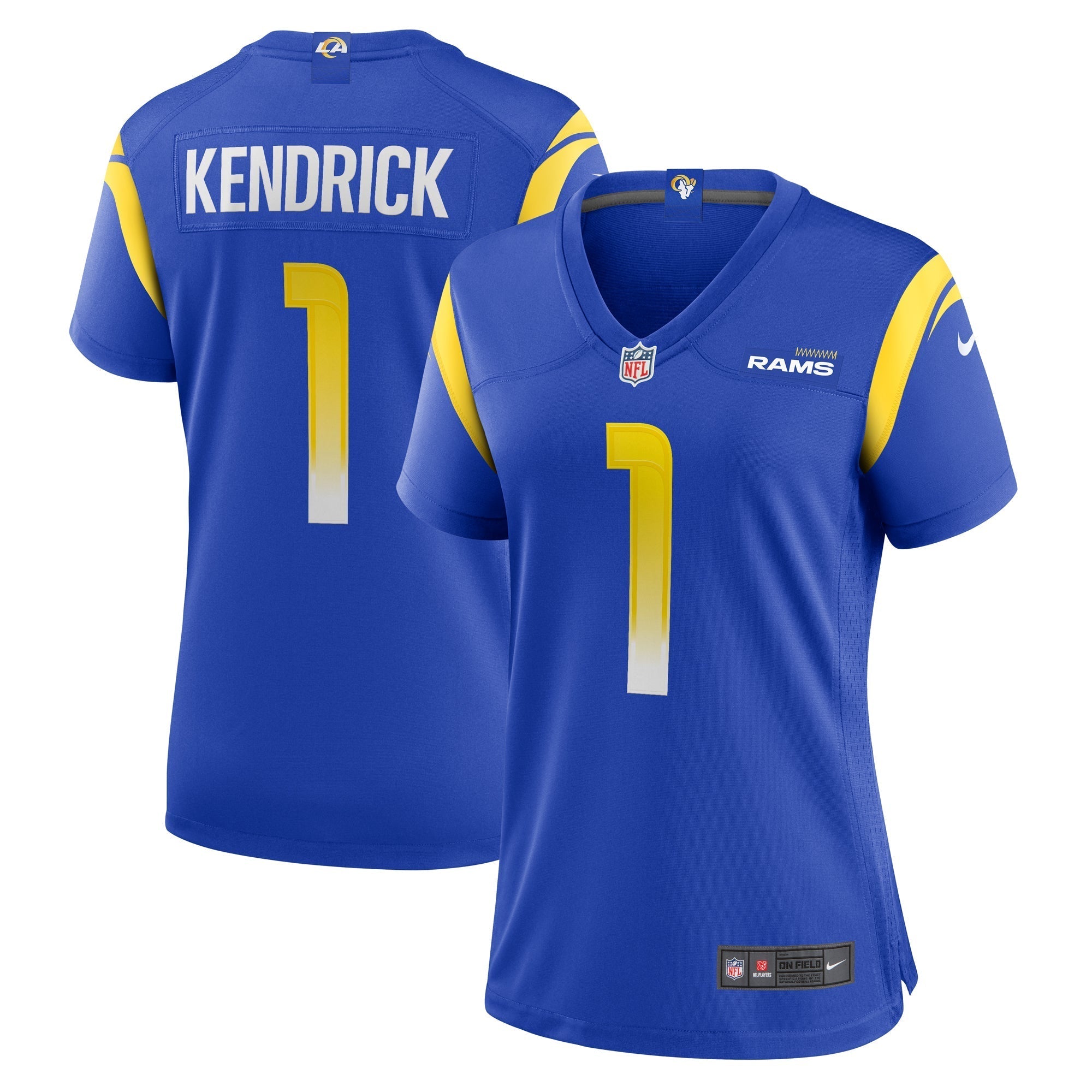 Women s Nike Derion Kendrick Royal Los Angeles Rams Home Game Jersey