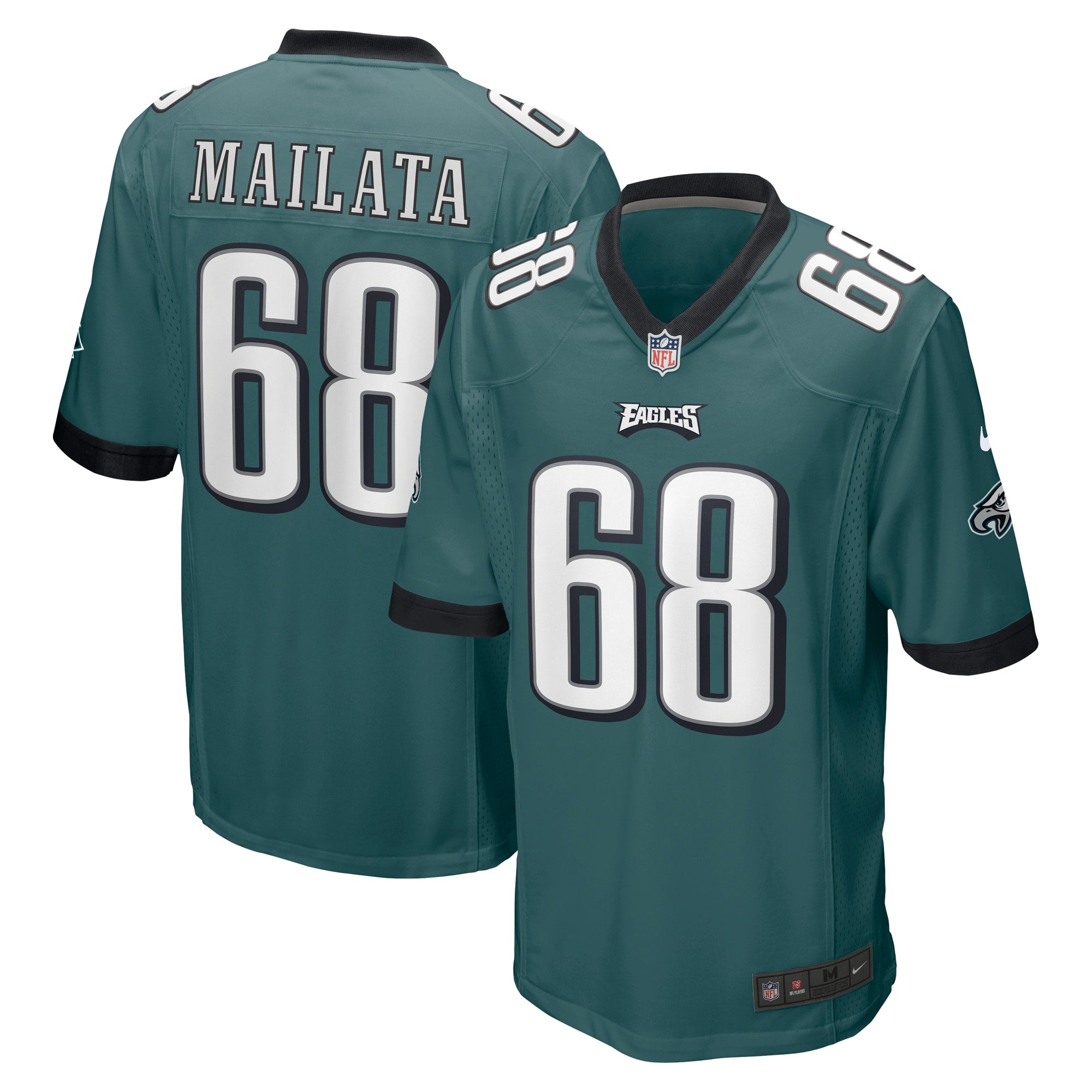 Jordans Mailata Philadelphia Eagles Nike Game Jersey   Midnight Green