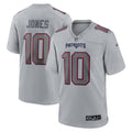 Men s Nike Mac Jones Gray New England Patriots Atmosphere Fashion Game Jersey