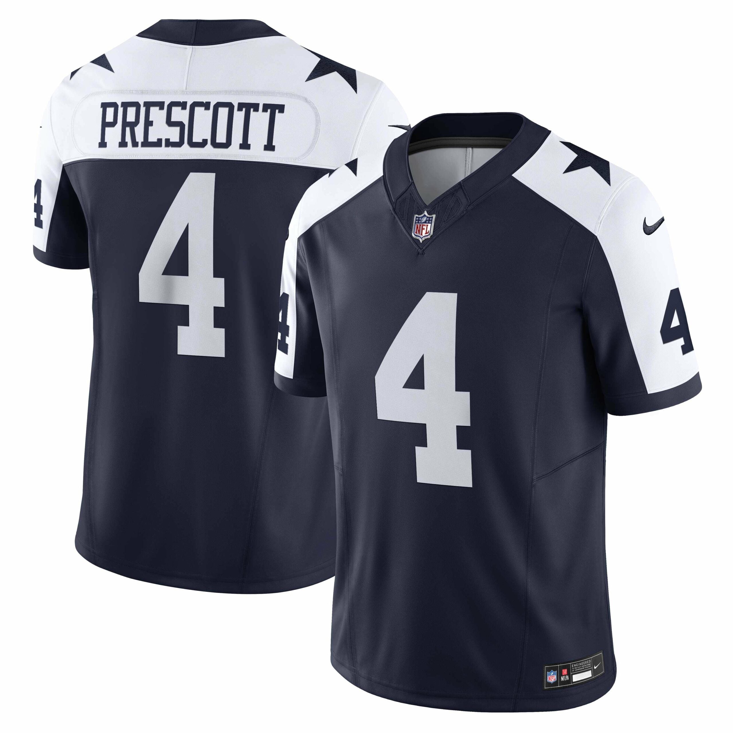 Men s Nike Dak Prescott Navy Dallas Cowboys Vapor F.U.S.E. Limited Jersey