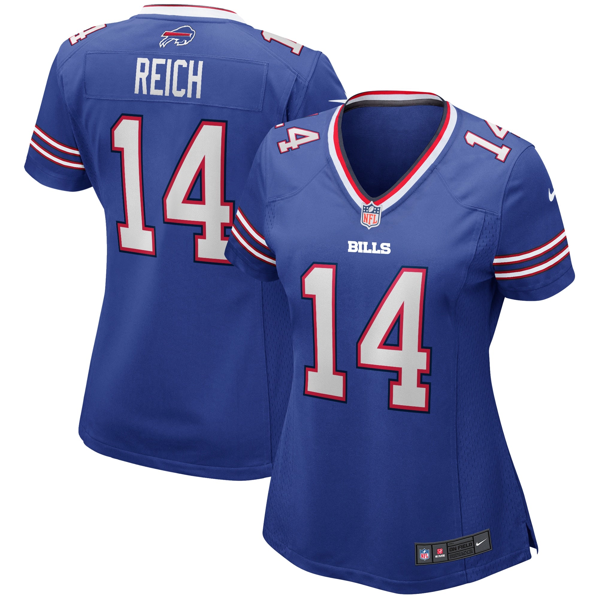 Frank Reich Buffalo Bills Nike Women s Game Retired Player Jersey   Royal