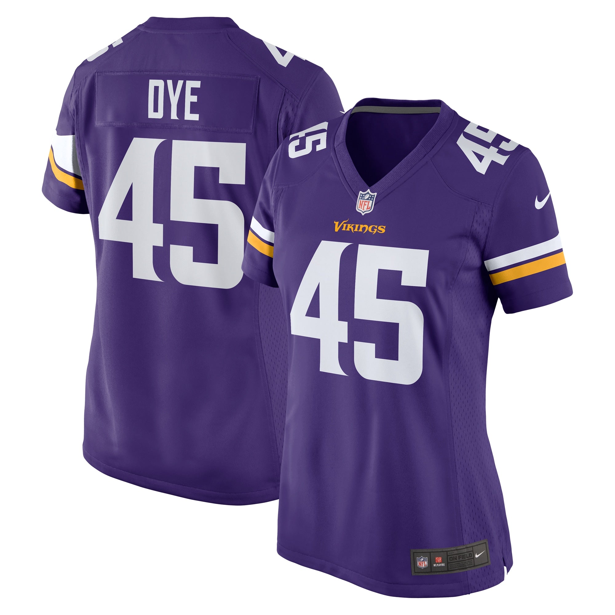 Troy Dye Minnesota Vikings Nike Women s Game Jersey   Purple