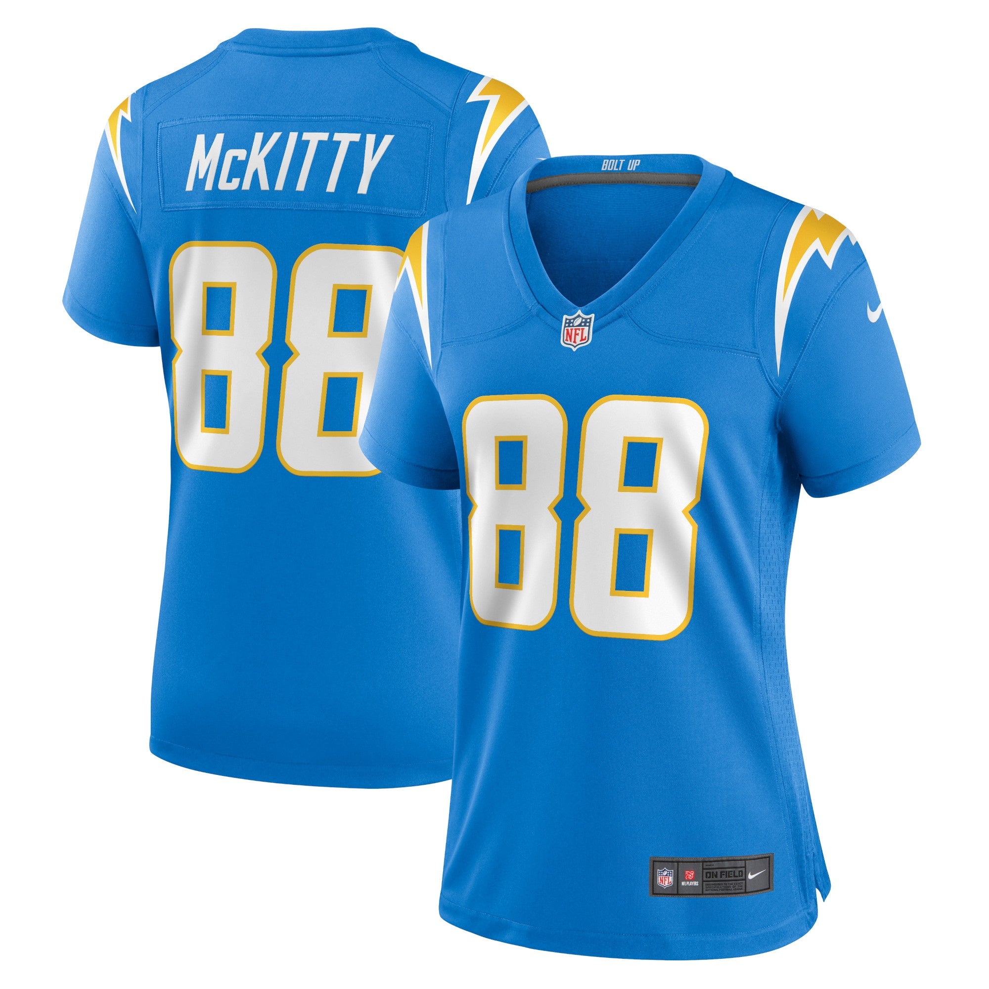 Tre McKitty Los Angeles Chargers Nike Women s Game Jersey   Powder Blue