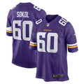 Josh Sokol Minnesota Vikings Nike Home Game Player Jersey   Purple