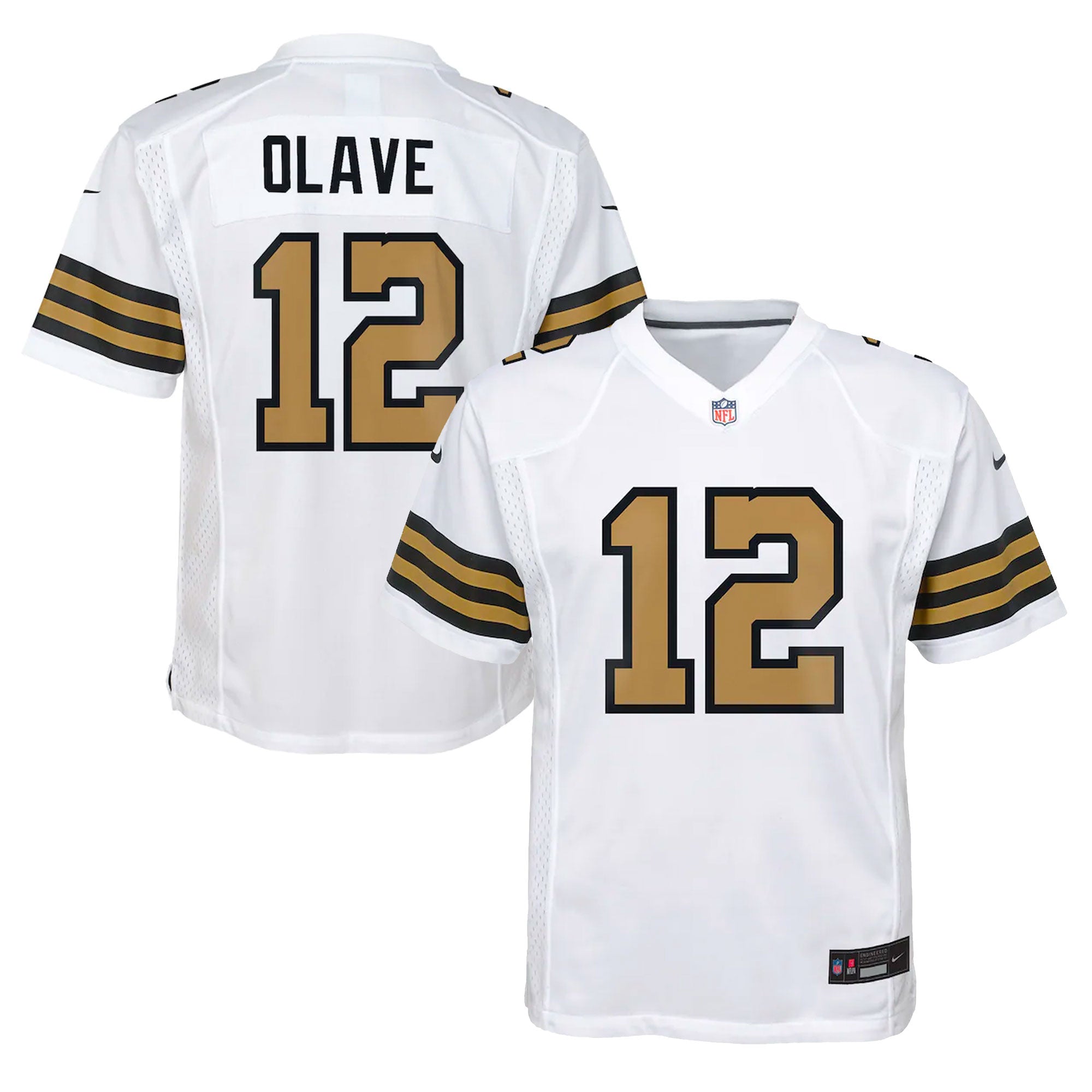 Chris Olave New Orleans Saints Nike Youth Game Jersey   White
