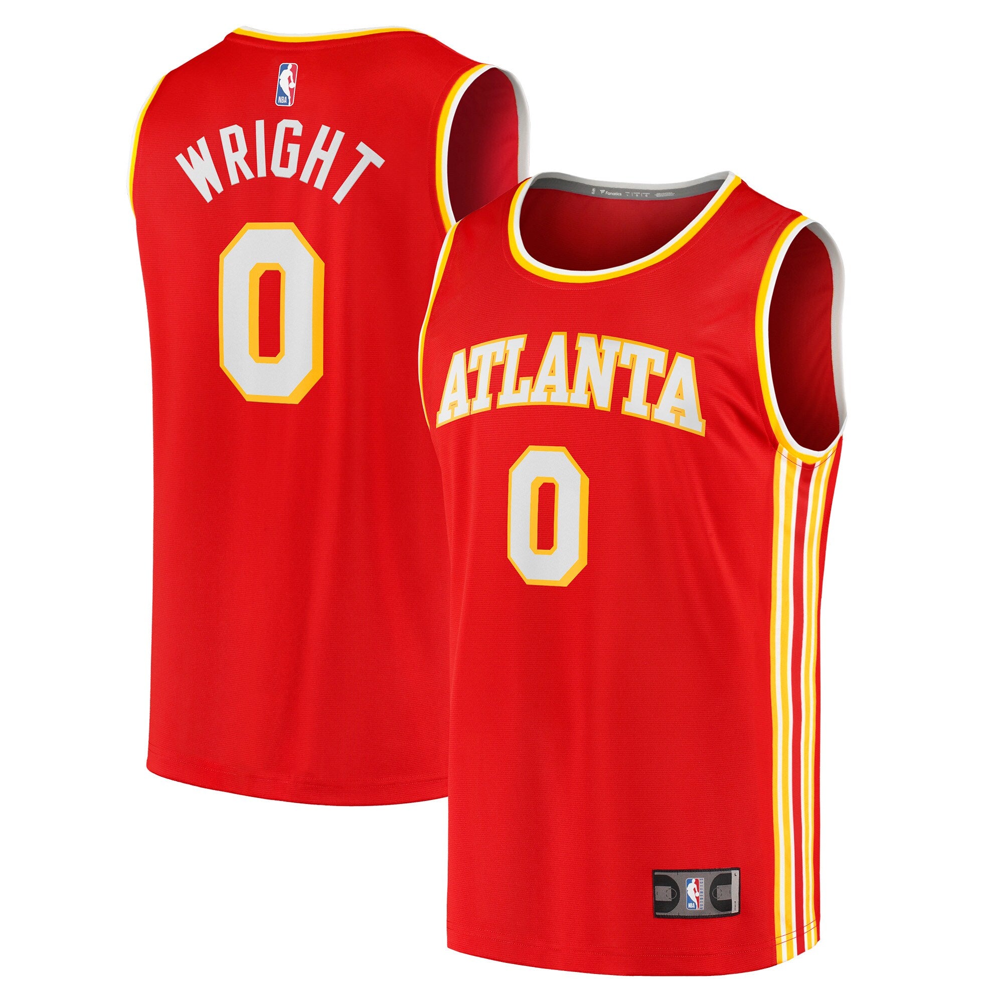 Delon Wright Atlanta Hawks, NBA Jerseys Fanatics Branded Youth 2021/22 Fast Break Replica Jersey - Icon Edition - Red