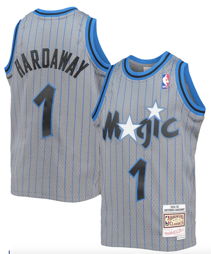 Men's Penny Hardaway Orlando Magic Mitchell & Ness 1994-95 Hardwood Classics Reload 2.0 Jersey Gray