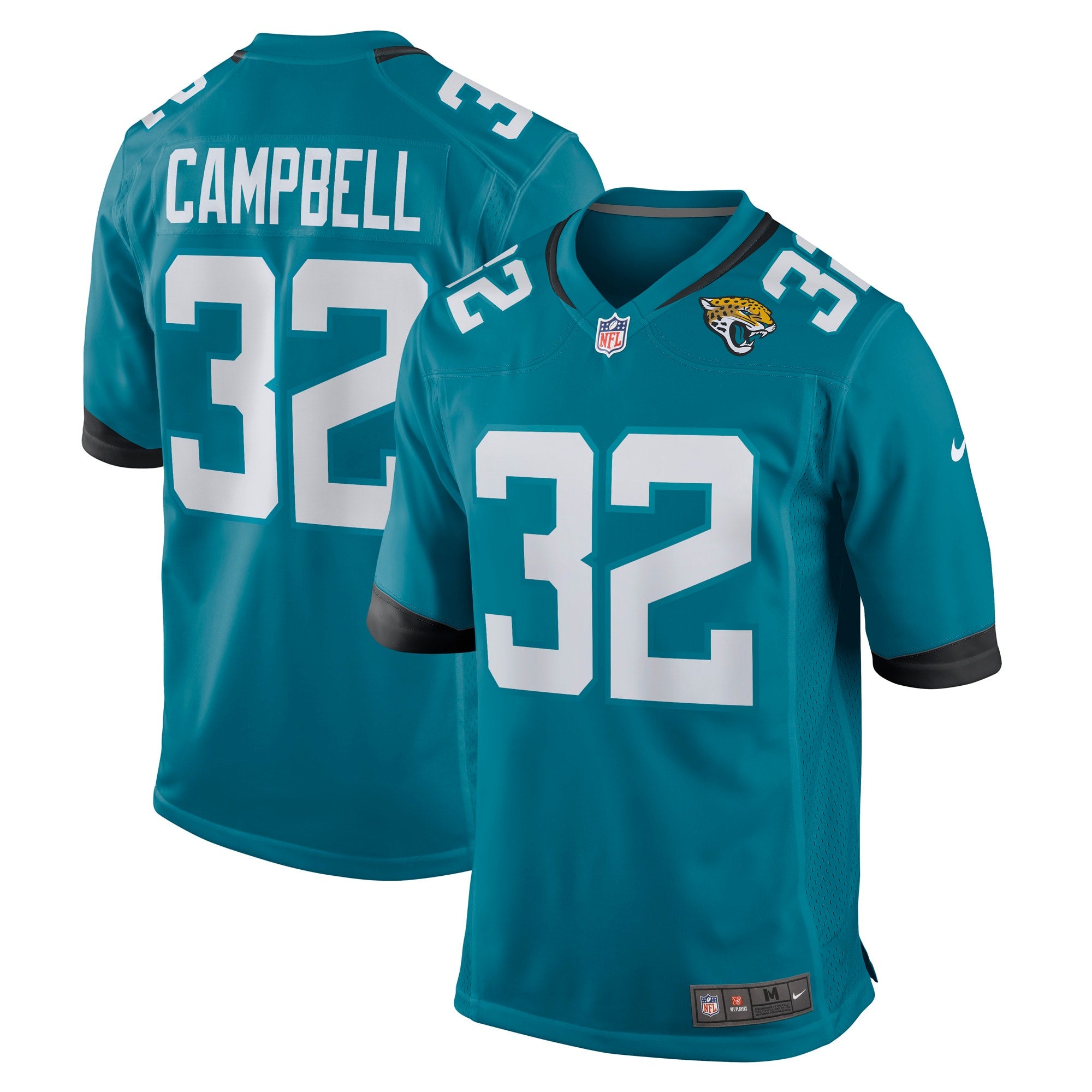 Tyson Campbell Jacksonville Jaguars Nike Game Jersey   Teal