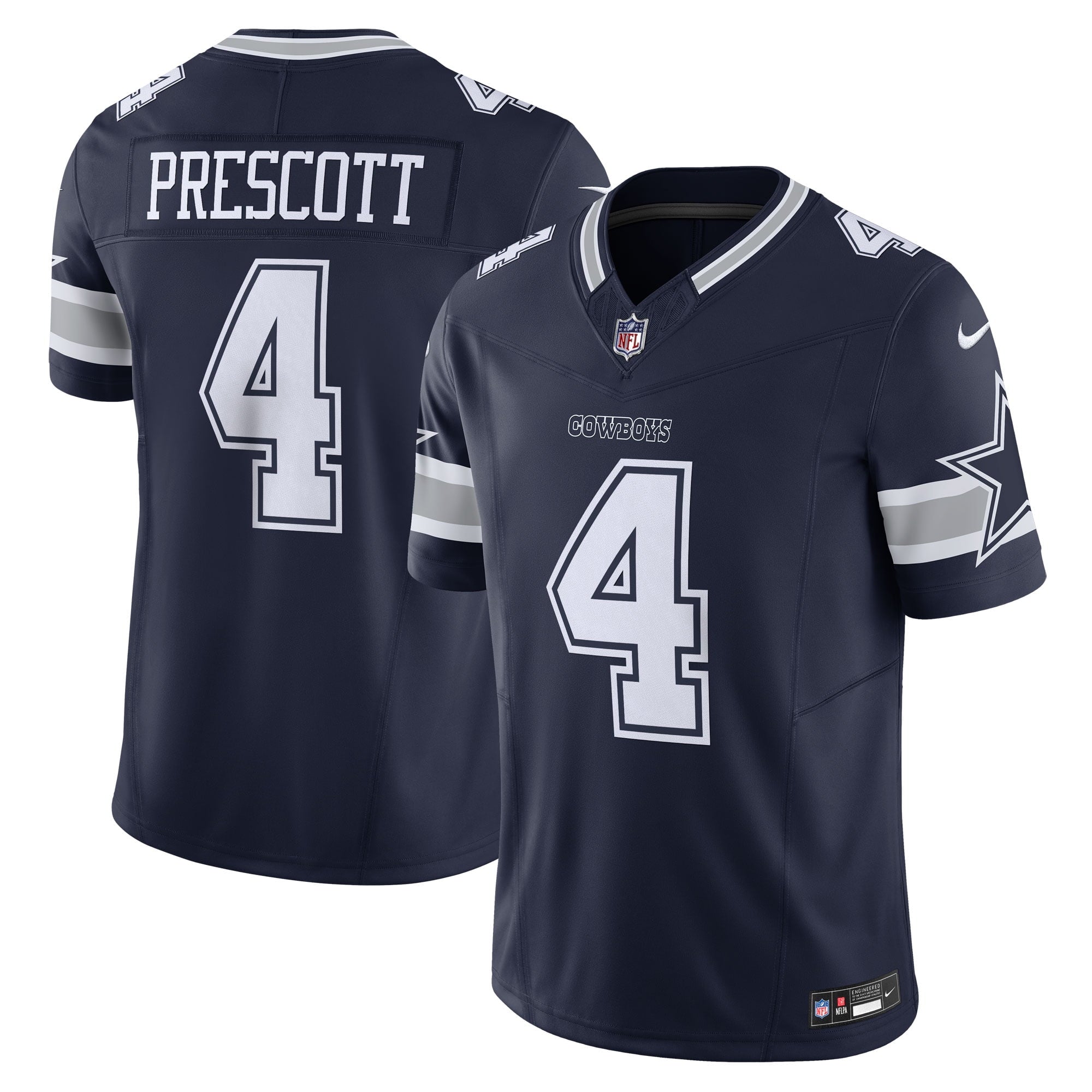 Men s Nike Dak Prescott Navy Dallas Cowboys Vapor F.U.S.E. Limited Jersey