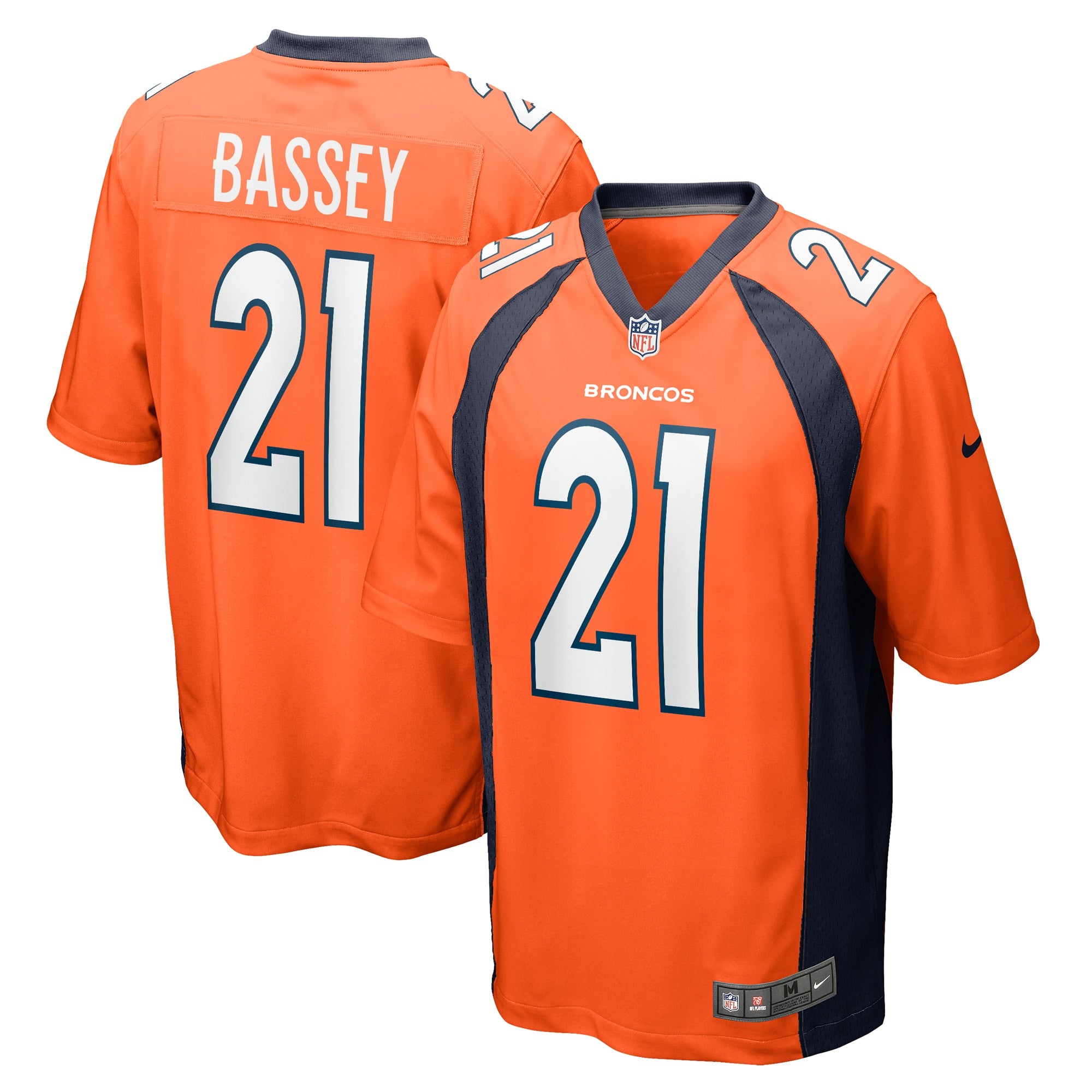 Essang Bassey Denver Broncos Nike Team Game Jersey    Orange