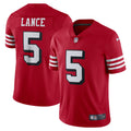 Trey Lance San Francisco 49ers Nike Alternate Vapor Limited Jersey   Scarlet