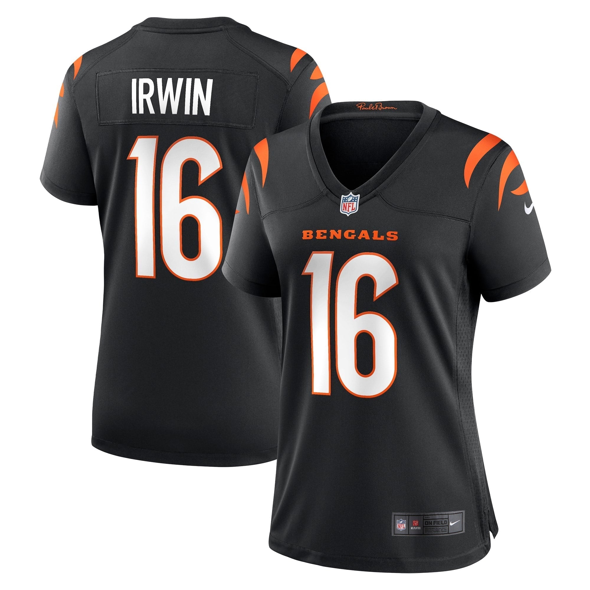 Women s Nike Trenton Irwin Black Cincinnati Bengals Game Player Jersey