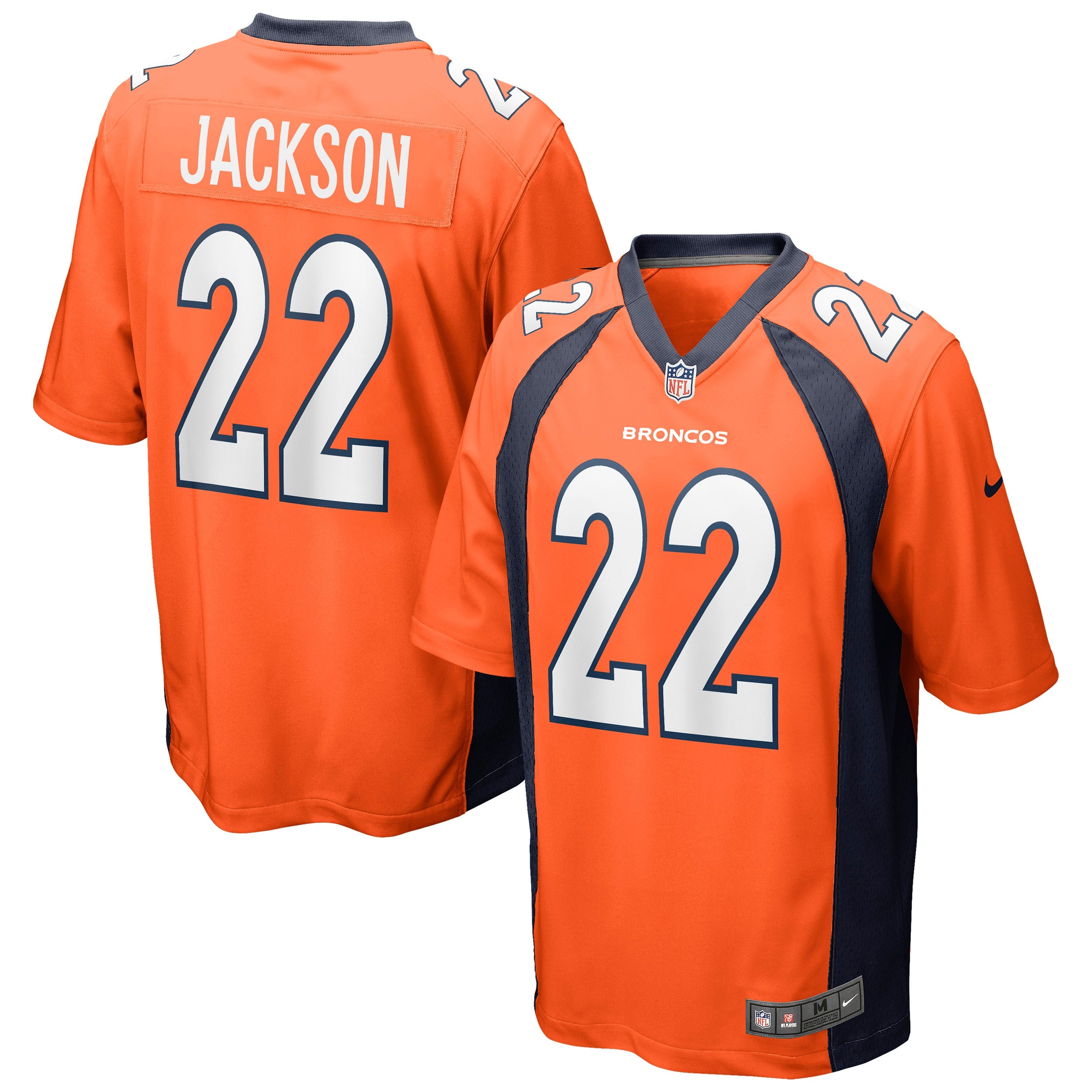 Kareem Jackson Denver Broncos Nike Game Jersey   Orange