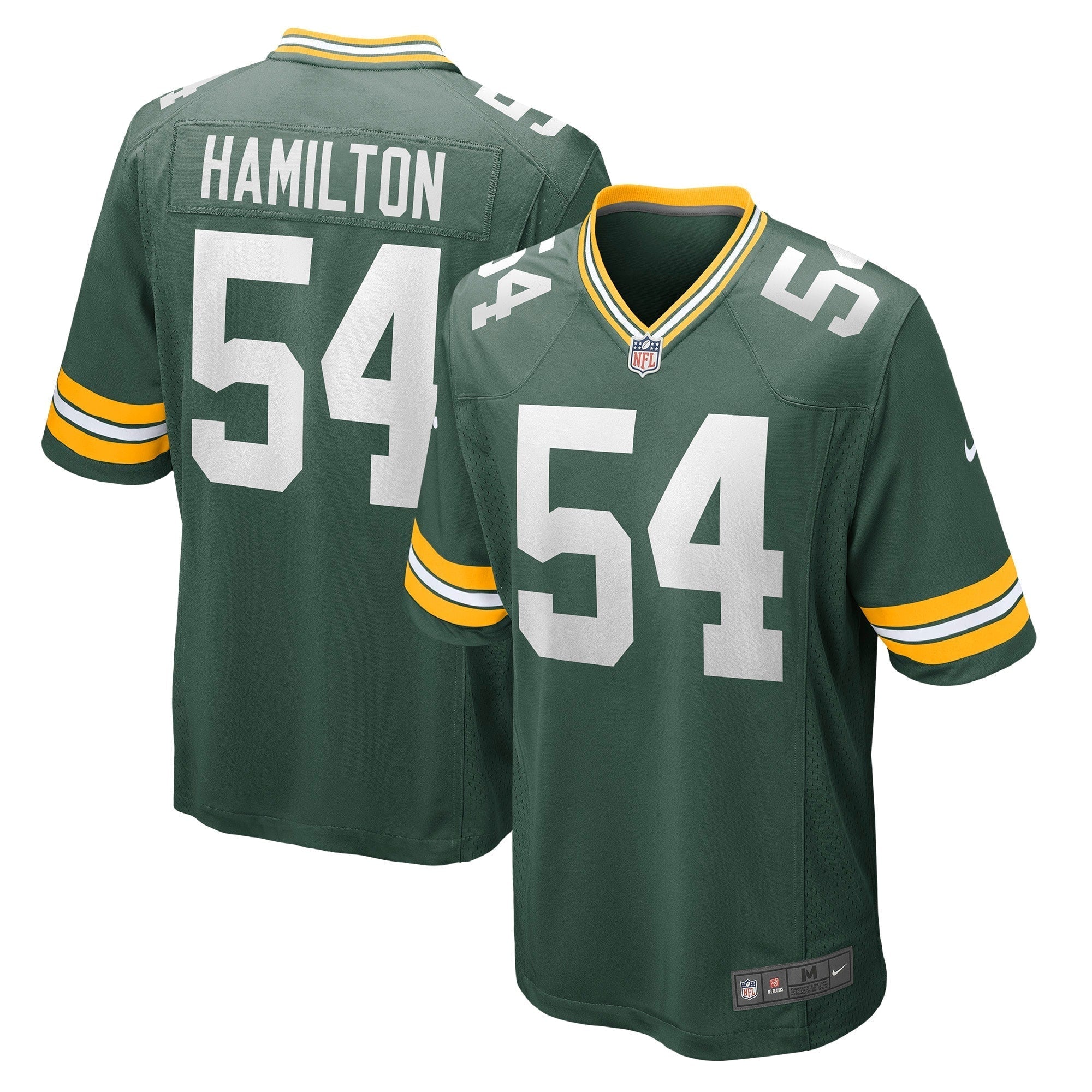 Men s Nike La Darius Hamilton Green Green Bay Packers Game Jersey