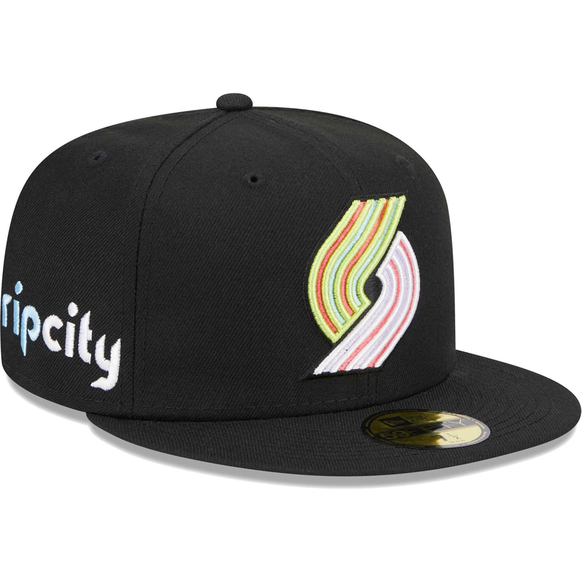 Portland Trail Blazers New Era Color Pack 59FIFTY Fitted Hat - Black