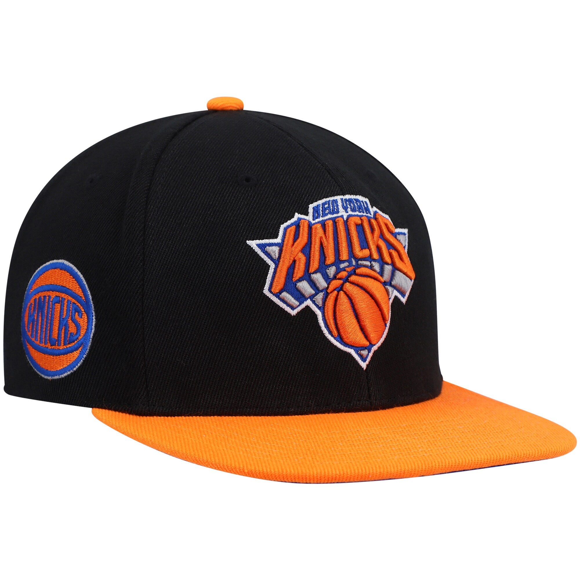 New York Knicks Mitchell & Ness Core Side Snapback Hat - Black