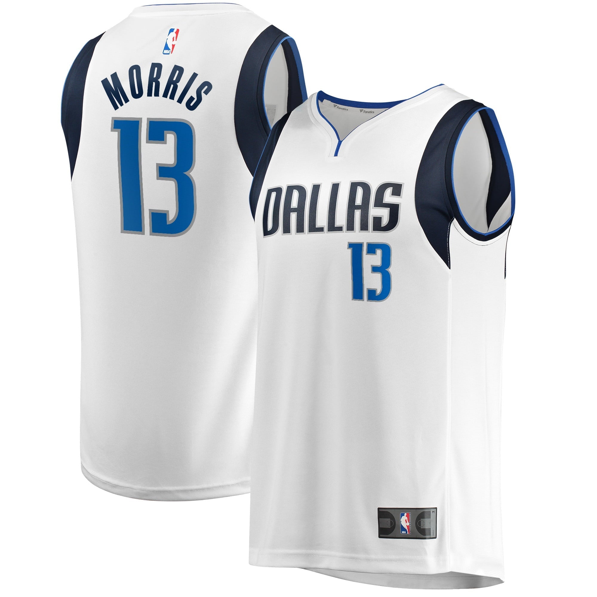 Men's Fanatics Branded Markieff Morris White Dallas Mavericks Fast Break Player Jersey - Association Edition
